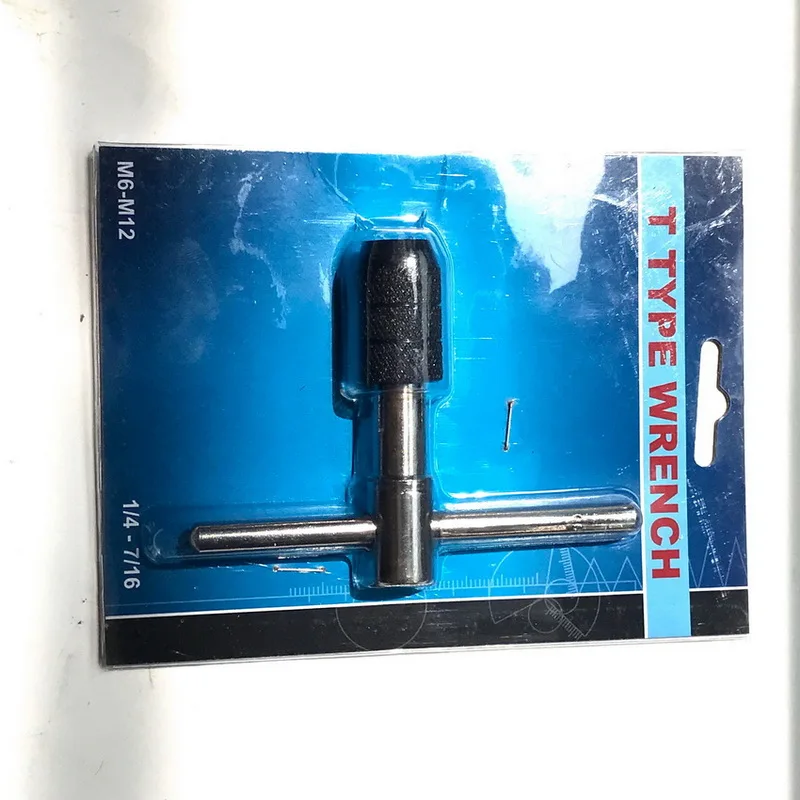Cost sale of 1pc Manual simple T Tap wrench M3-6mm/M5-8mm/M6-12mm T-Handle Simple hand Wrench tool Chuck Type M5-M8 | Инструменты