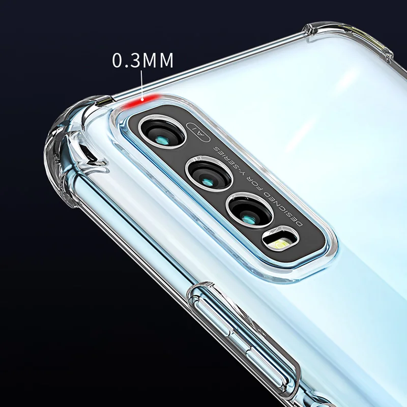 Funda Airbag Shockproof Phone Case for VIVO Y11S Y12S Y20 Y20A Y20G Y20i Y20S Y20SG Y30G 2021 Soft Clear Thin TPU Silicone Cover