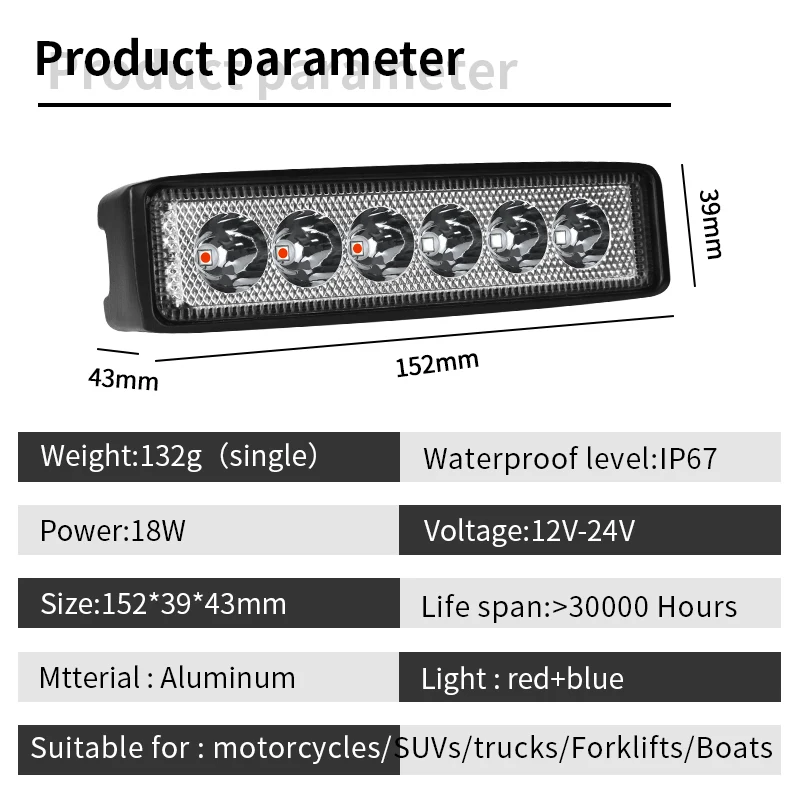 Светодиодный стробоскосветильник 12 В 24 Автомобильные дневные ходовые мигающие