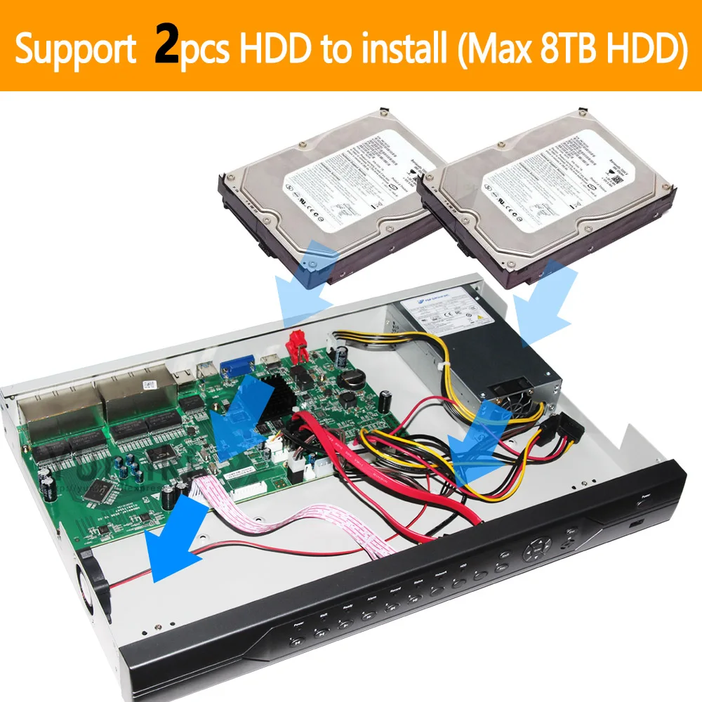 H.265 16ch 5MP POE NVR 8ch 4K CCTV видеорегистратор для 5MP/4MP IP Camera XMEYE P2P 100 220V AC