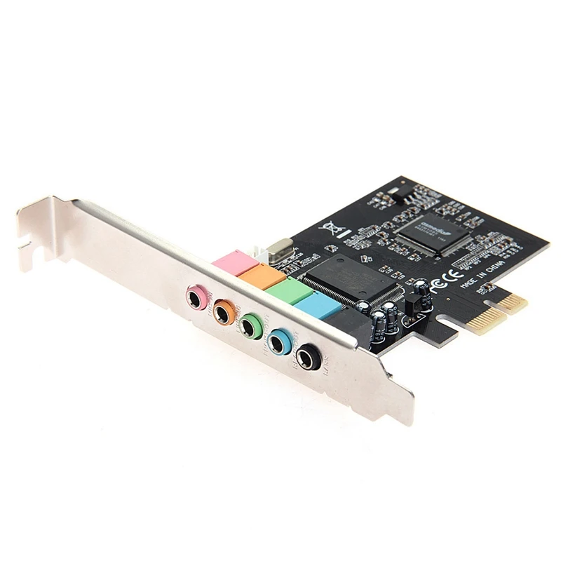Новая звуковая карта Pci Express Pci-E 5 1-Channel Cmi8738 o W/низкопрофильный кронштейн