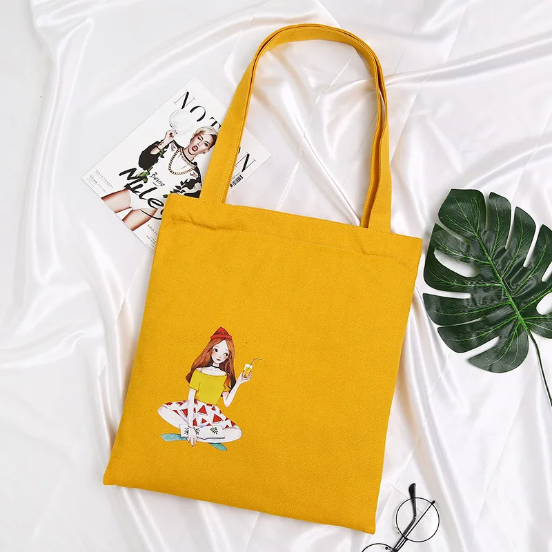 Летний милый мультяшный рюкзак из холщовой ткани с принтом Джокер Наплечная