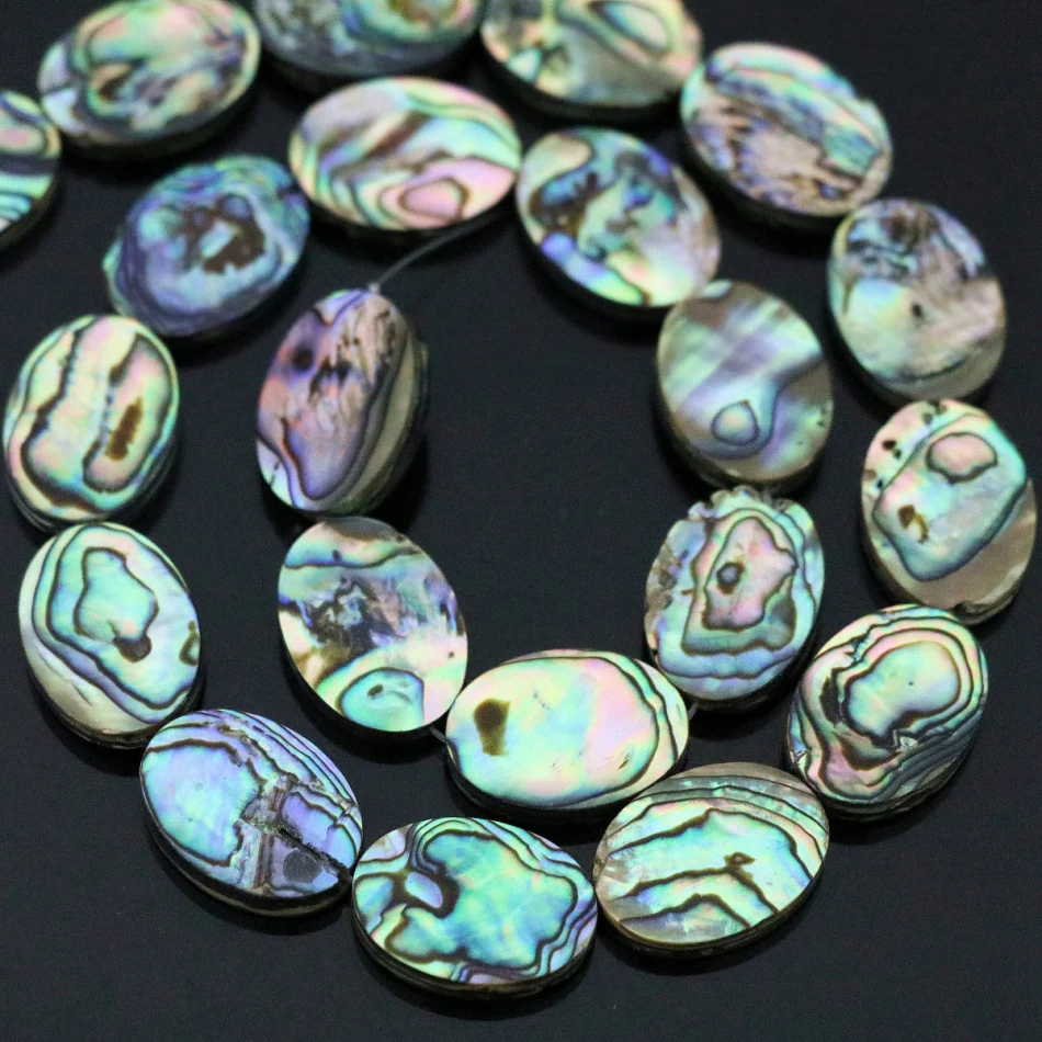 Природные павлин синий ушка оболочки сердца квадратные овал монета ювелирные