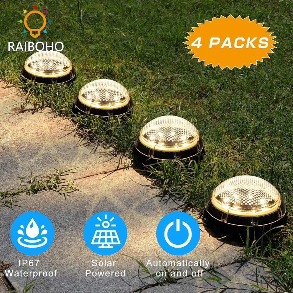 4 шт. в упаковке Солнечная наземная светильник уличный садовый s приведенная