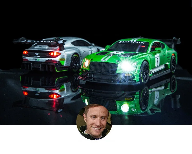 

High Simulation Exquisite Diecasts & Toy Vehicles RMZ city Car Styling Continental GT3 1:32 Alloy Diecast Model Sounds and Light