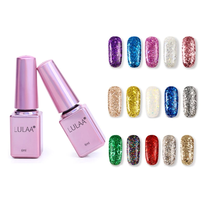 6 мл Лак для ногтей с блестками клей маникюра Клей фототерапии|Лак ногтей| |