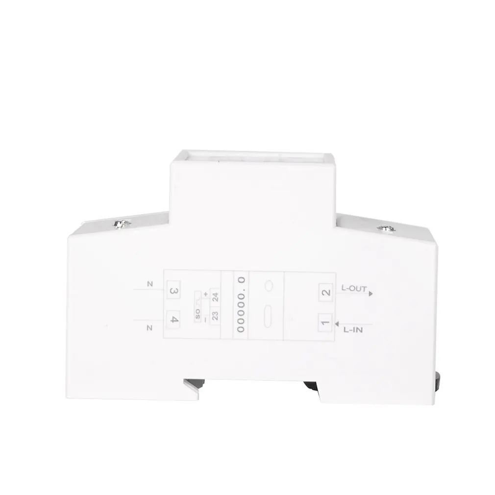 Автоматический однофазный 2 Проводной Электрический счетчик энергии AC 230V 5-80A