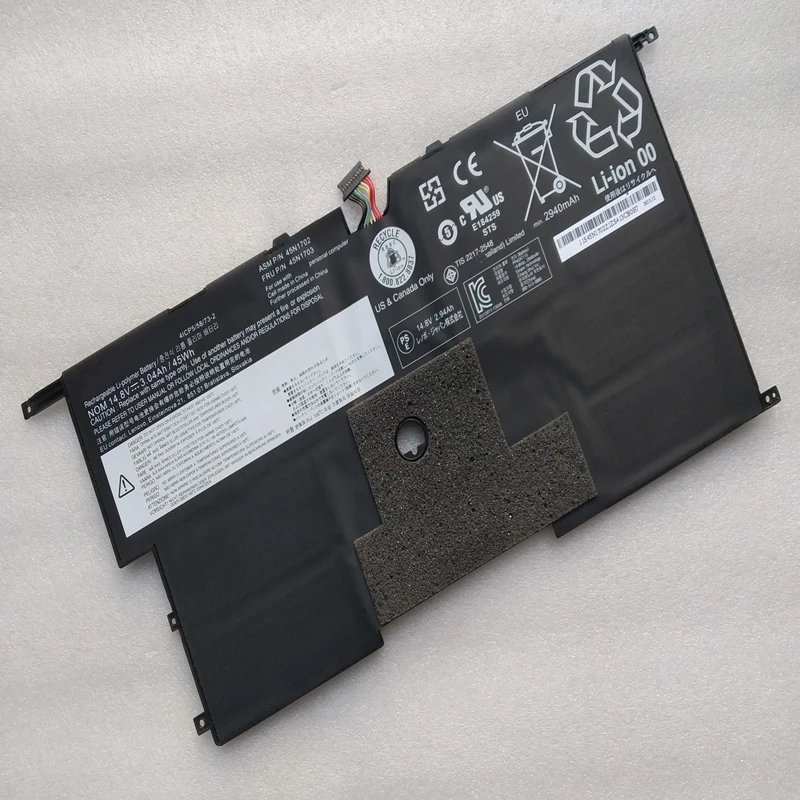 Новый 45N1700 45N1701 45N1702 45N1703 для Lenovo ThinkPad X1 Carbon 14 Gen 2 Gen3 20A7 20A8 00HW002 00HW003 Оригинальный