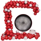 101 шт.компл. Рубиновый Красный латекс воздушные шары-гирлянды арочный комплект хромированный металл золотой шар дня рождения, свадьбы, годовщины украшение для вечеринки