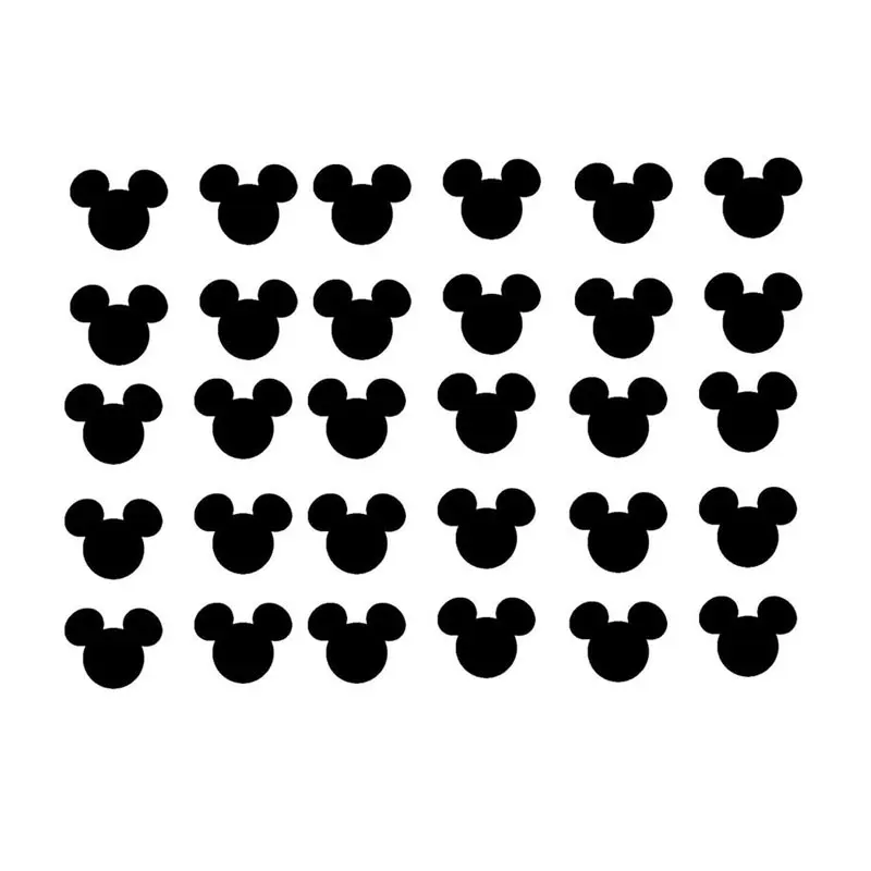 30 шт./компл. Микки Маус Винил Мультфильм лестничные наклейки стакан конверт