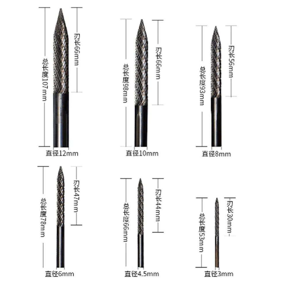 6 размер шин высокоуглеродистой стали сверло твердосплавный резец роторные боры