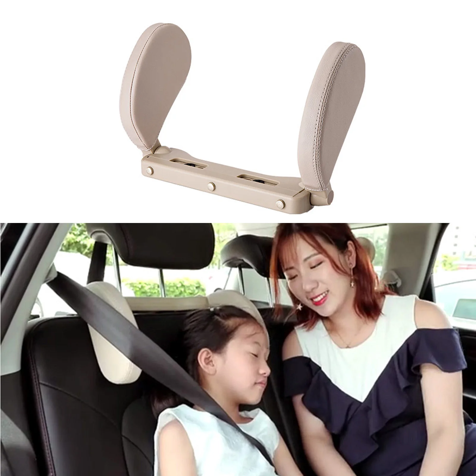 

Универсальная подушка на подголовник автомобильного сиденья, подголовник для сна из пены с эффектом памяти, Регулируемая U-образная подушк...