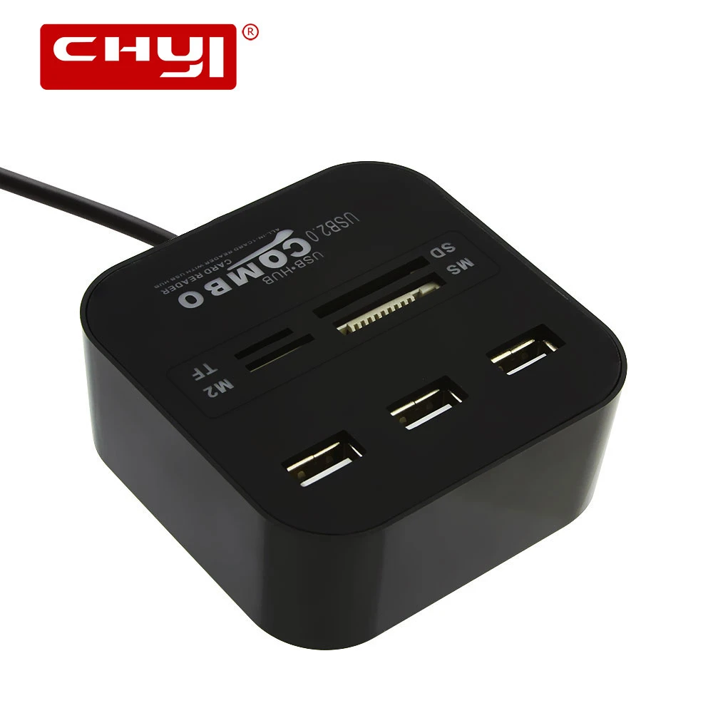 

CHYI USB2.0 концентратор адаптер для ноутбука ПК USB 2,0 концентратор внешний 7 портов многофункциональный адаптер разветвитель расширитель компь...