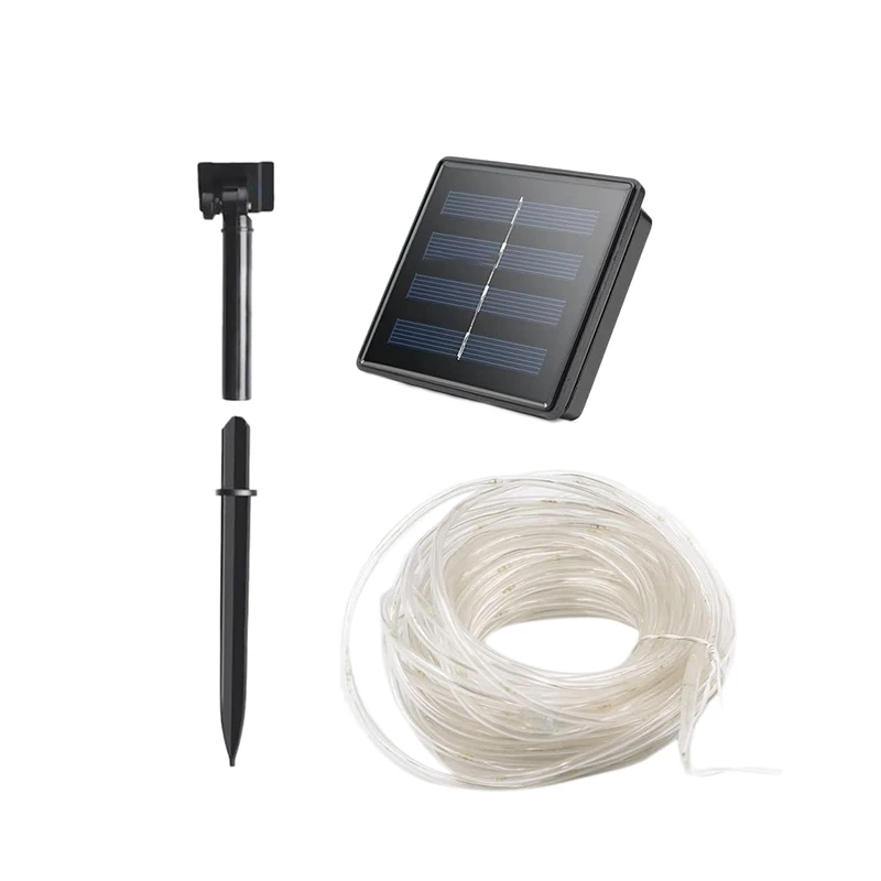 1 комплект Солнечный свет огни Открытый веревки света 8 режимов 100 светодиодный