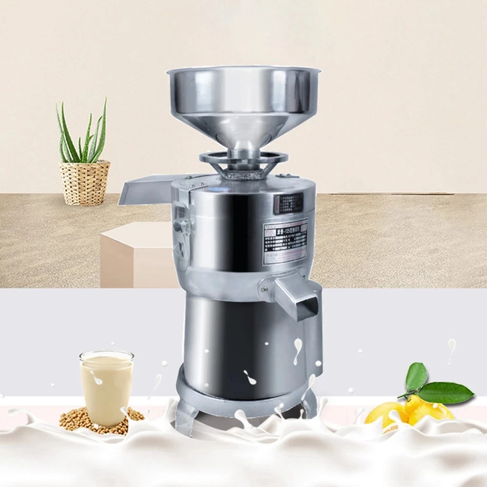 

Electric Tofu Soybean Milk Grinder Commercial Soybean Milk Machine Filter-free Refiner Soymilk Machine Juicer Blender