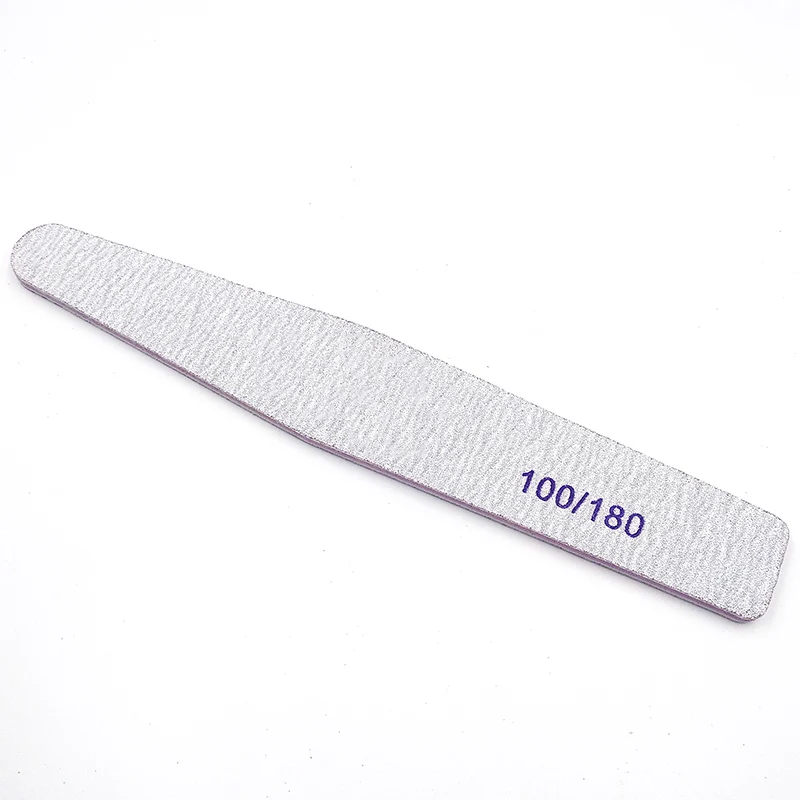 Professional Half Moon Nail file 100/180 Sandpaper nail Sanding Polishing files nails grinding equipment manicure | Красота и