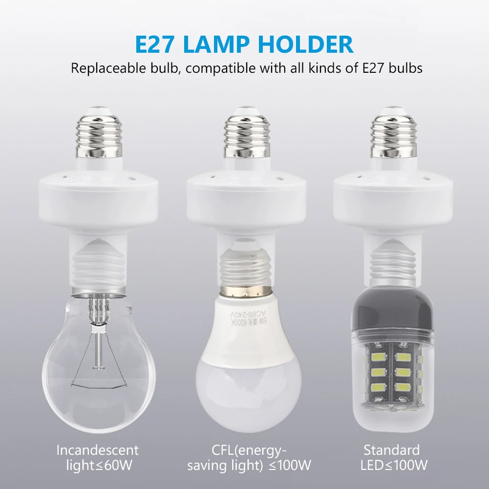 

1/2/3/4 Wireless Light 20M base oN/off Switch E27 Lamp Socket High Quality Range Smart Device For LED Bulb Holder Remote Control