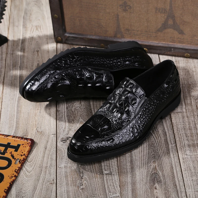 Мужские свадебные модельные туфли повседневные туфли-оксфорды из натуральной