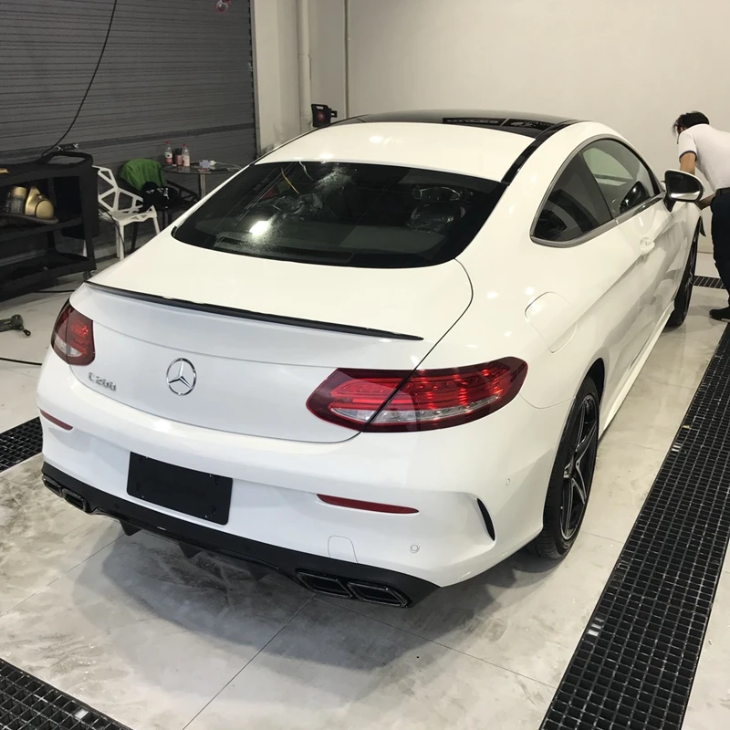 Автомобильный FRP спойлер для Mercedes-Benz C Class W205 C63 COUPE C200 C300 2016.2017.2018 Спойлеры заднего