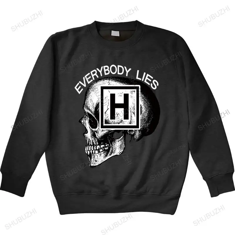 

warm sweatshirt men streetwear barnd autumn colthing hoody EVERYBODY LIES unisex thin style long sleeve cotton vintage hoodies