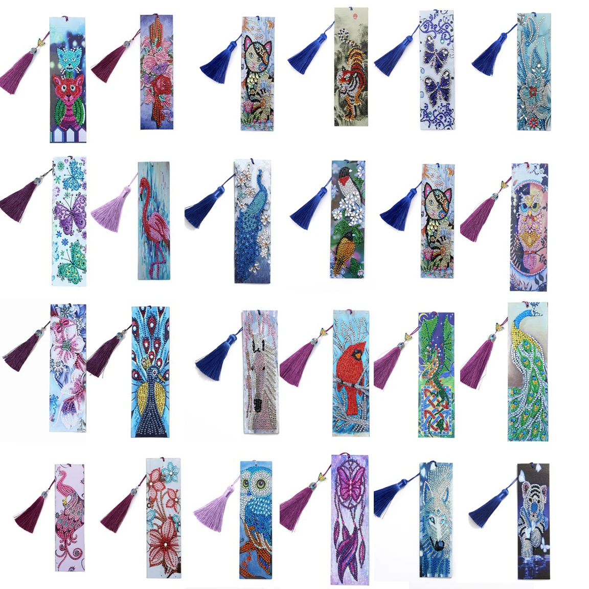 Закладка для взрослых и детей дневные цифры искусственная вышивка стразы