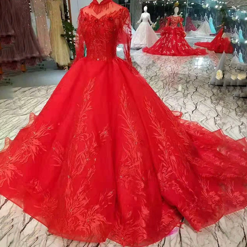 AIJINGYU Chinese New Dress Elegant Bridals 2021 Turkey Bridal Gownes Free Shipping On Ball Gown Evening Dresses