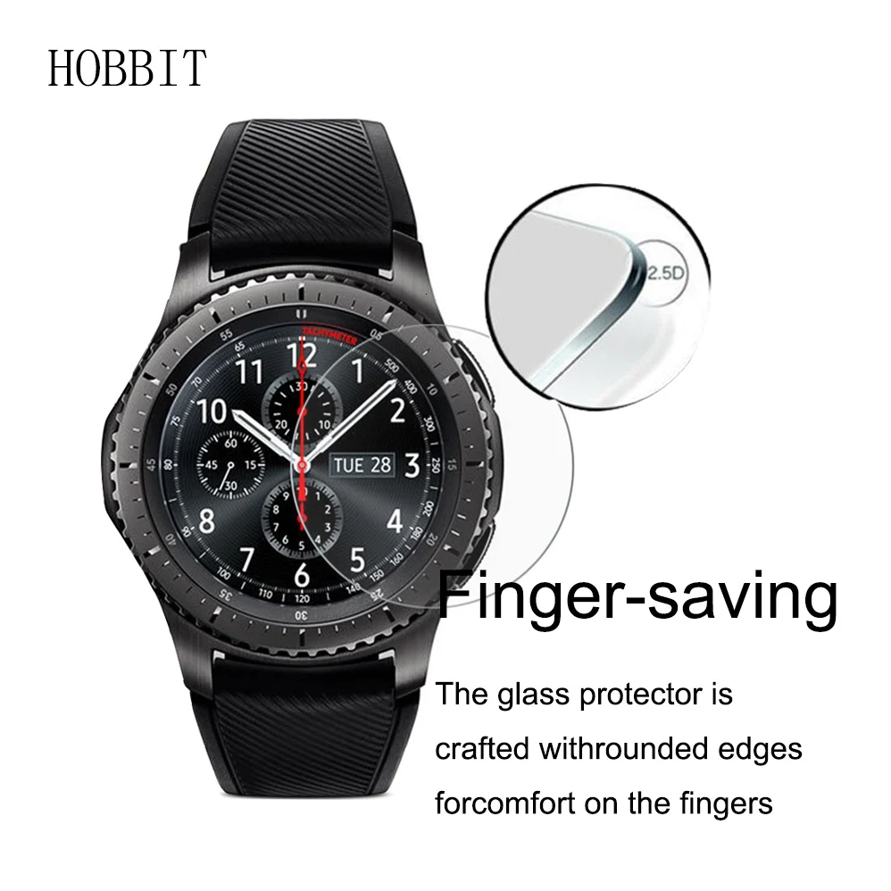 2 упаковки для samsung gear S3 Classic/Frontier Смарт-часы 2.5D 9H твердость прозрачное устойчивое к царапинам закаленное стекло Защита экрана