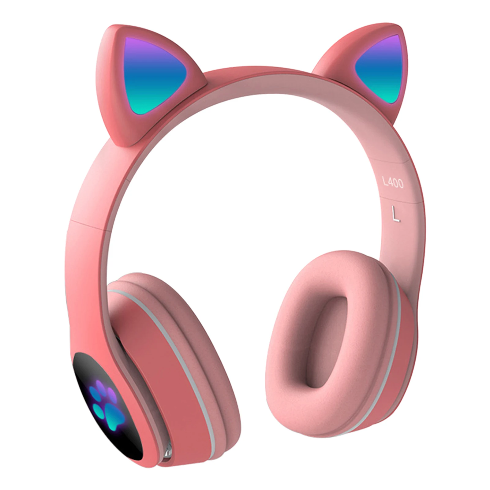 FM-радио Беспроводная игровая гарнитура со светильник кой 5 0 Портативная Складная