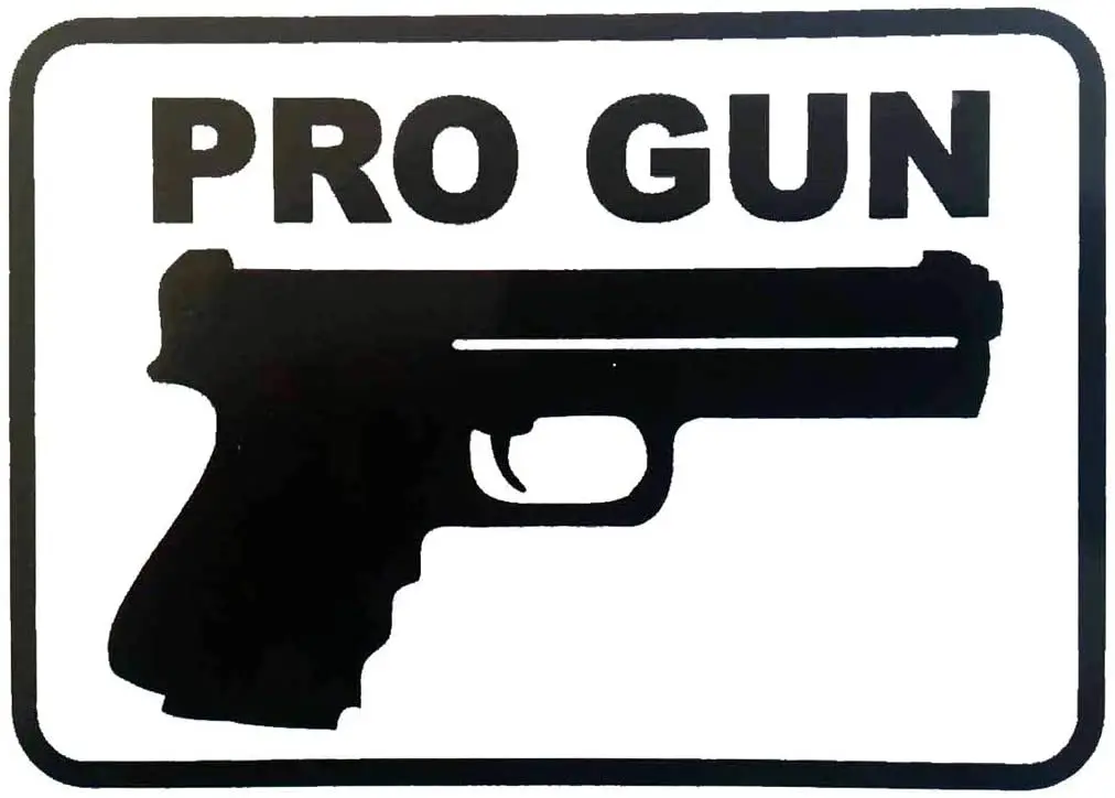 

Pro Gun 2nd Amendment Decal Vinyl Sticker Cars Trucks Walls Laptop Black White Rear Windshield JDM Creative Refit Sticker Decor