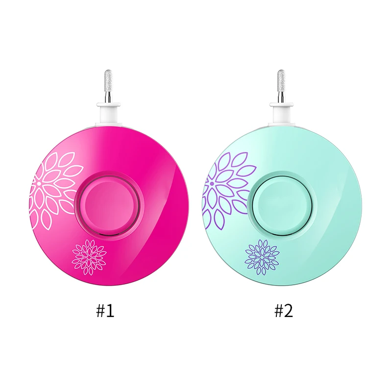 1 шт. красочные электрические сверла для ногтей буферная пилка 7 наконечников