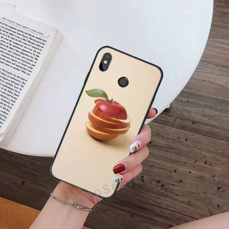 

Creativity design art fruit apple beautiful Phone Case For Xiaomi Redmi note 4 4X 8T 9 9s 10 K20 K30 cc9 9t pro lite max