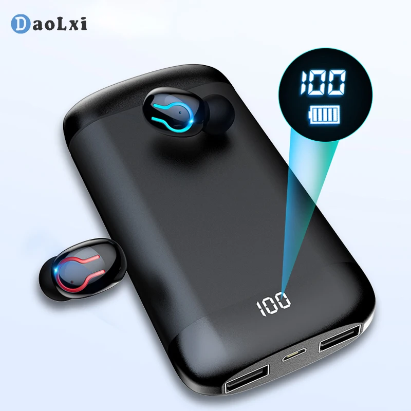TWS наушники DaoLxi Q66 с поддержкой Bluetooth 6000 мА · ч|Наушники и гарнитуры| |