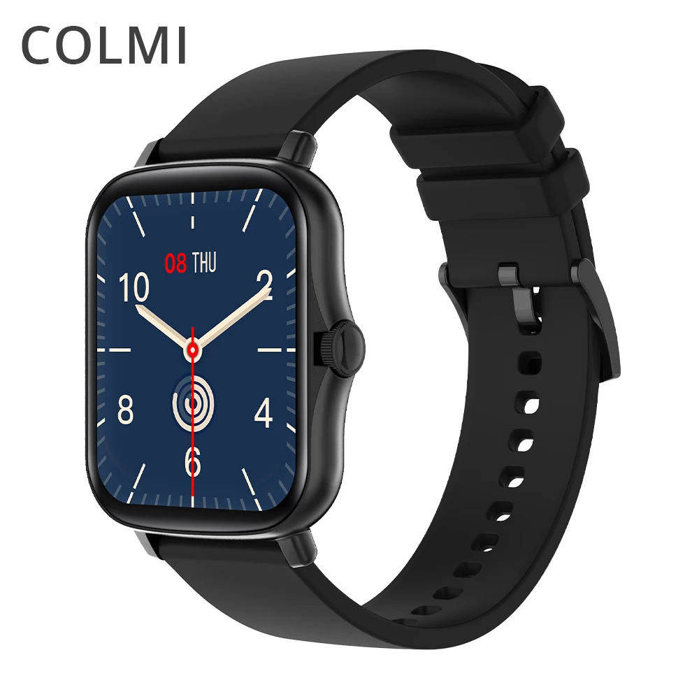  COLMI P8 Plus 1.69 inch 2021 Smart Watch Men Full Touch Fitness Tracker IP67 waterproof Women GTS 2 Smartwatch for Xiaomi phone 