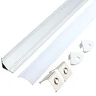 UVYW стиль формы 30 см Серебряный алюминиевый LED бар свет канала держатель для светодиодной ленты свет бар шкаф лампа