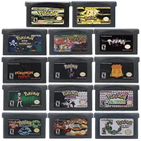 32 бит видео игровая консоль карты Poke серии Lightning желтый Английская литература US