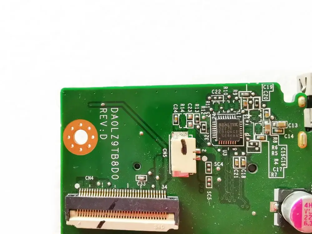 Оригинальная USB плата для LENOVO Ideapad U430 U530 DA0LZ9TB8D0 REV D протестирована хорошая
