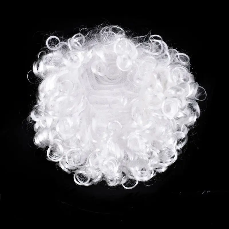 Белый Санта-Клаус Борода/парик Рождество смешные поддельные фантазии косплей