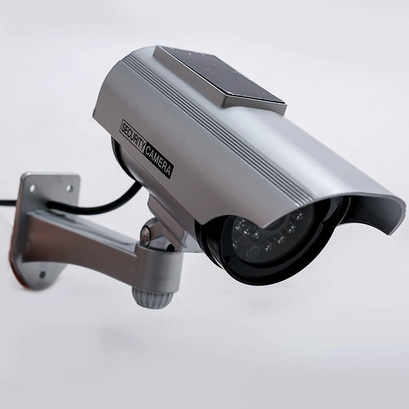 

Fake Camera support Solar Power Dummy Surveillance CCTV Camera Monitor Waterproof Outdoor CCTV Camera