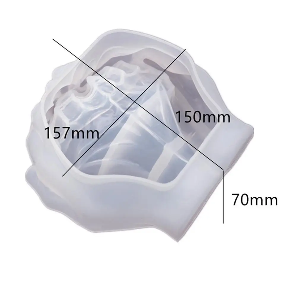 

Diy Crystal Epoxy Hars Schimmel Twee-Hand Model Hand Hars Voor Asbak Siliconen Spiegel Gerecht Mal Opslag C1J3