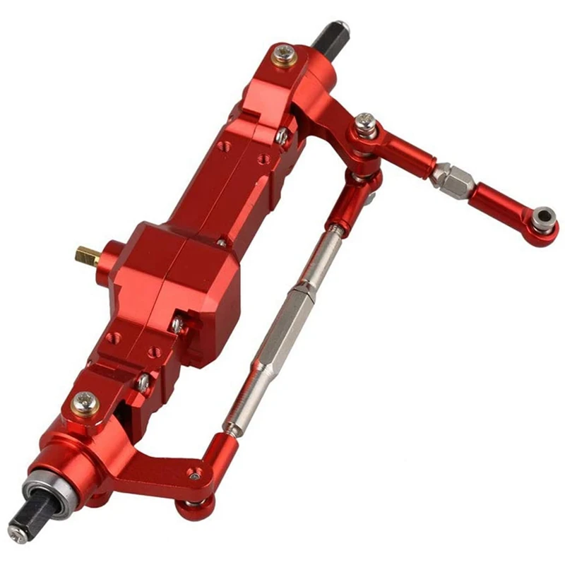 

Aluminum Alloy RC1: 16 Front Axle Assembly, Used for WPL Upgrade Parts Red Model Car Accessories