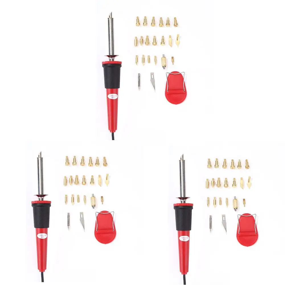 

24 in 1 Constant Temperature Soldering Iron Welding Wood Embossing Burning Pen Small Size Light Weight Easy to Carry
