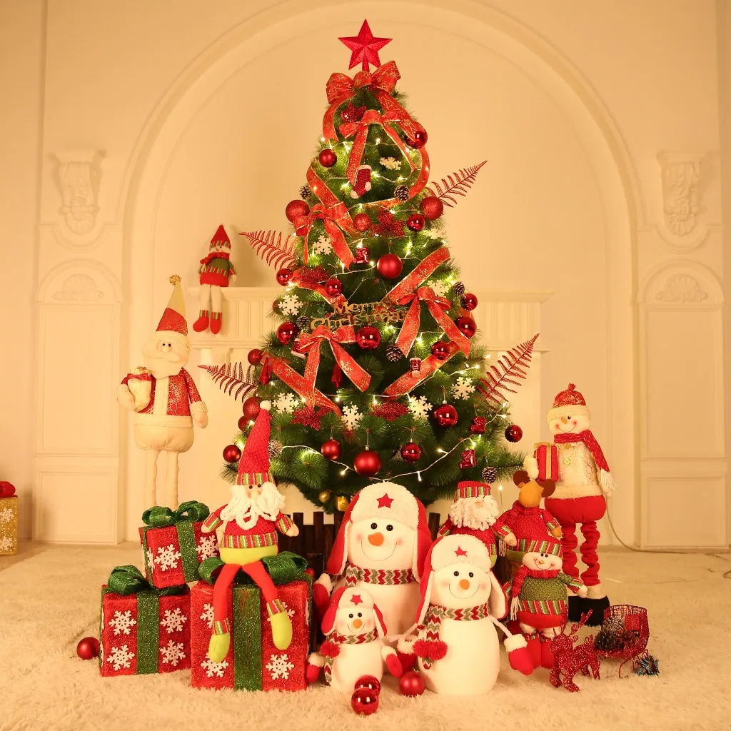 Рождественские украшения 2 1 метров роскошная Шифрованная упаковка для