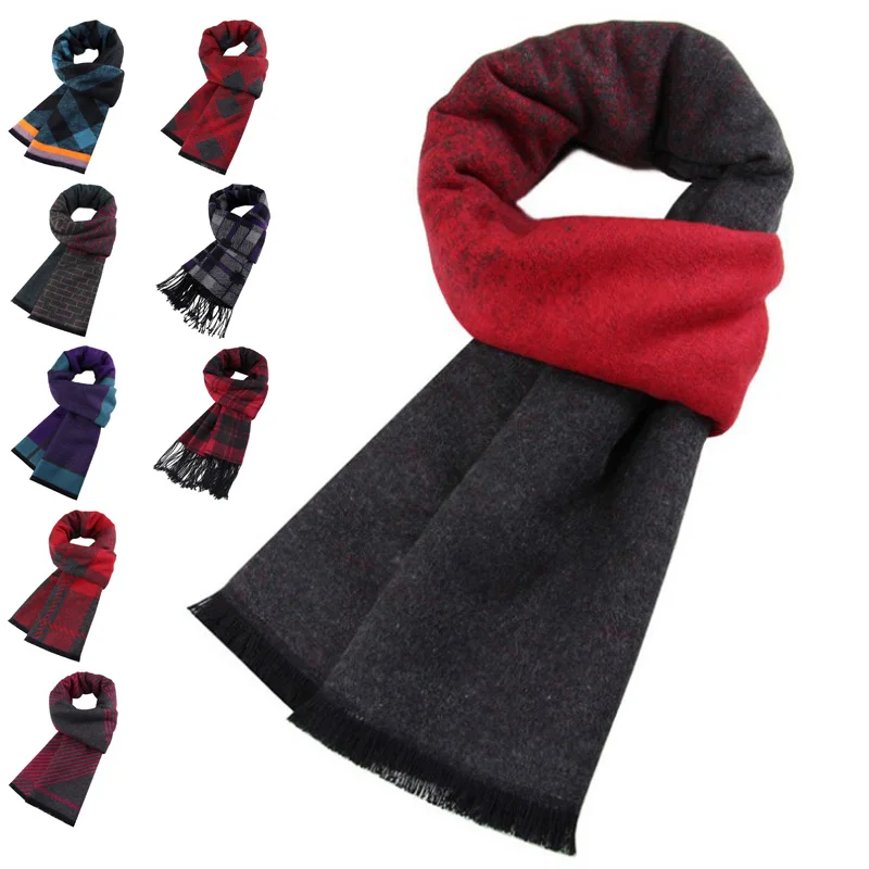 100% шелковый шарф зимние теплые шарфы с начесом для отца и матери дедушка бабушка