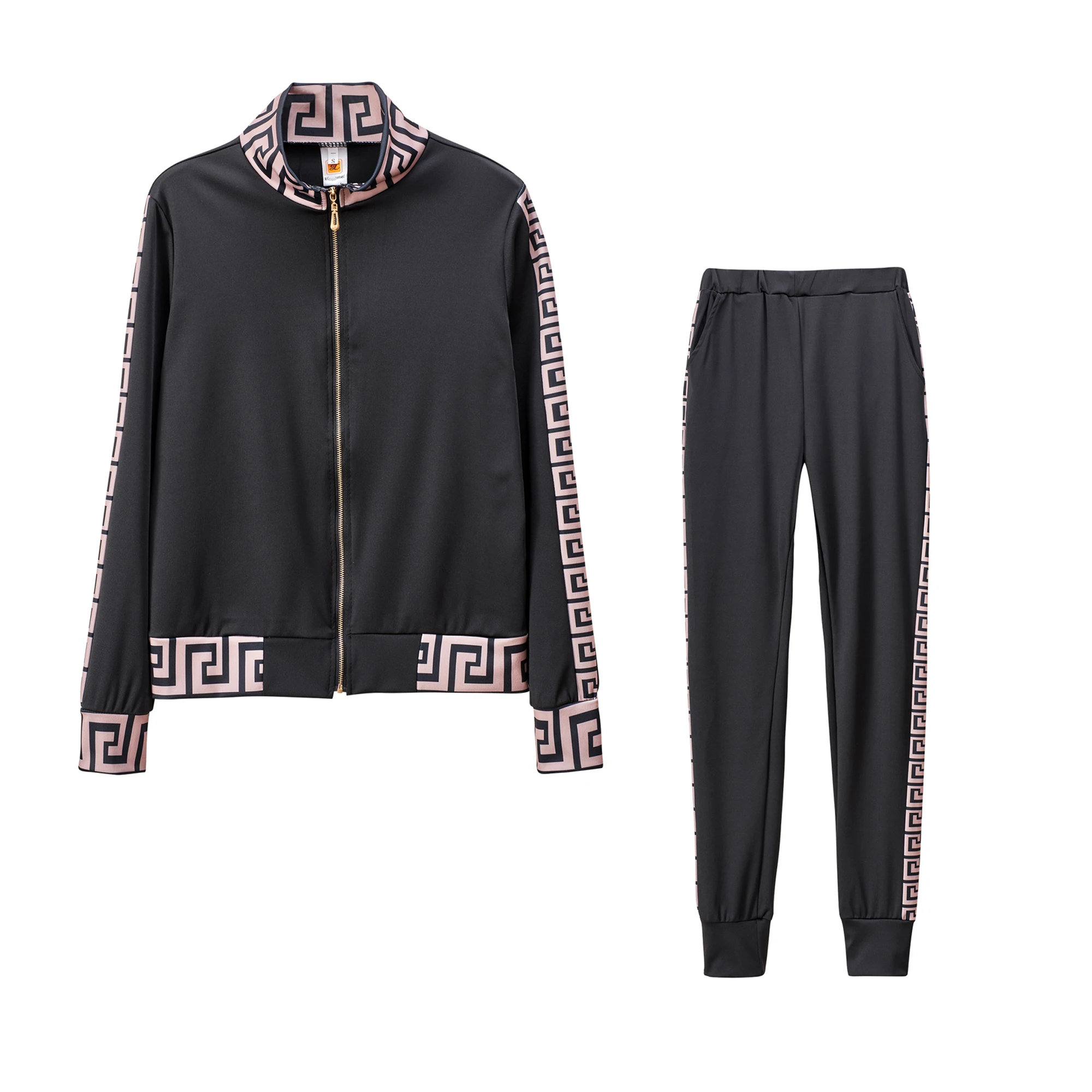 Женский спортивный костюм y2k элегантный из двух предметов Стильный пальто и