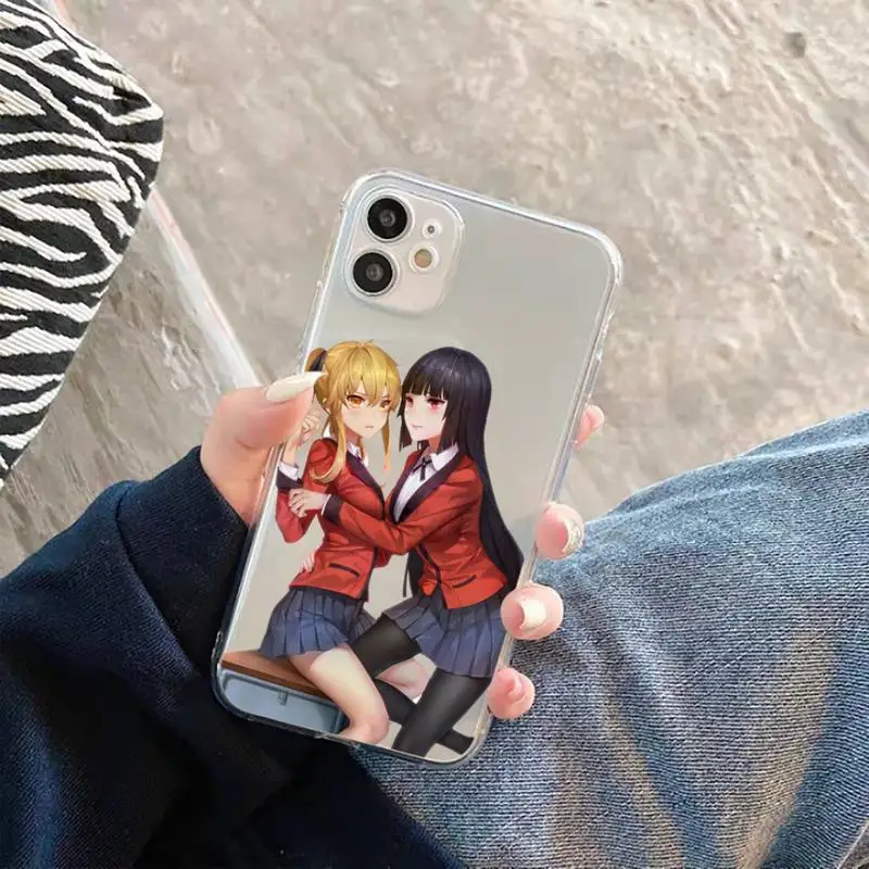 

Kakegurui Jabami Yumeko Phone Case Transparent soft For iphone 5 5s 5c se 6 6s 7 8 11 12 plus mini x xs xr pro max