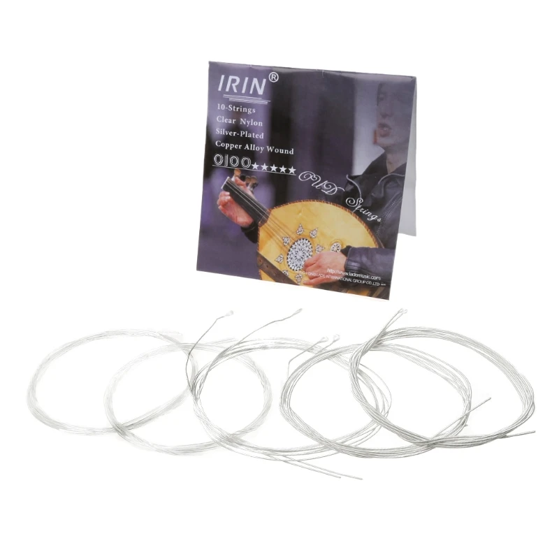 10 шт./компл. 0100 струны Oud Clear Nylon String Посеребренная Обмотка из медного сплава|Детали