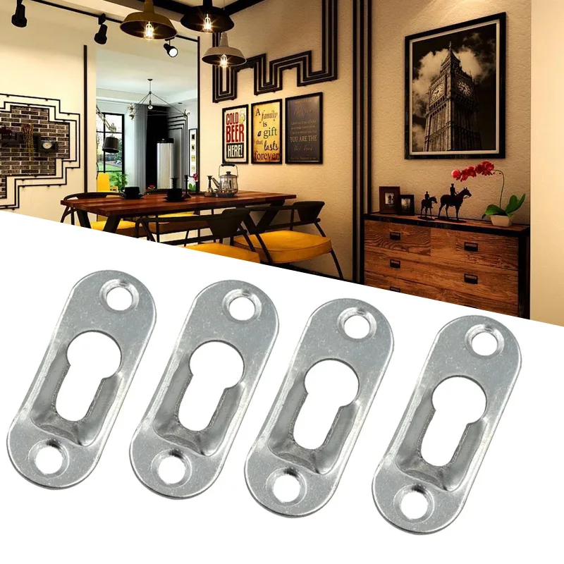 20 Pcs/Set Keyhole Hangers Iron Hanging Plate Hardware for Mirror Oil Painting Picture Frames DNJ998 | Обустройство дома