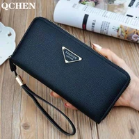 womans wallet long zipper luxury brand leather coin purses tassel design clutch wallets female money bag credit card holder 571