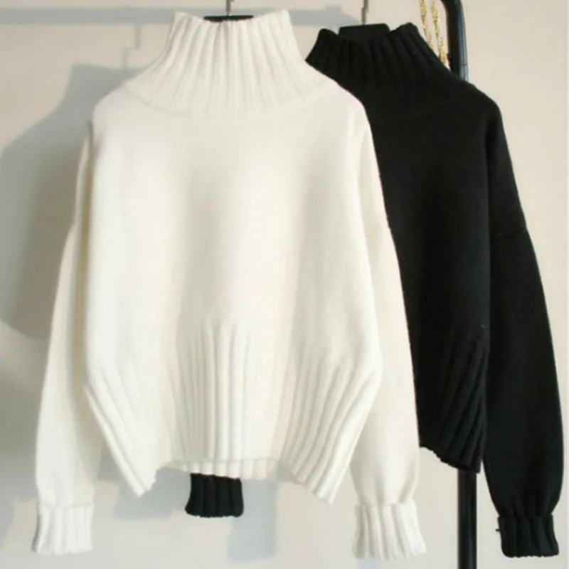 Winter Turtleneck Women Sweater Cashmere Knitted Sweaters Pullover Jumper Pull Femme Casual Sueter Mujer 2020 | Женская одежда