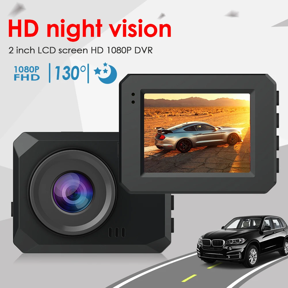 

C2 Full HD 1080P Dash Cam G-sensor Motion Detection Car DVR Camera Video Recorder 130 Wide Angle Lens 2.0 inch Screen